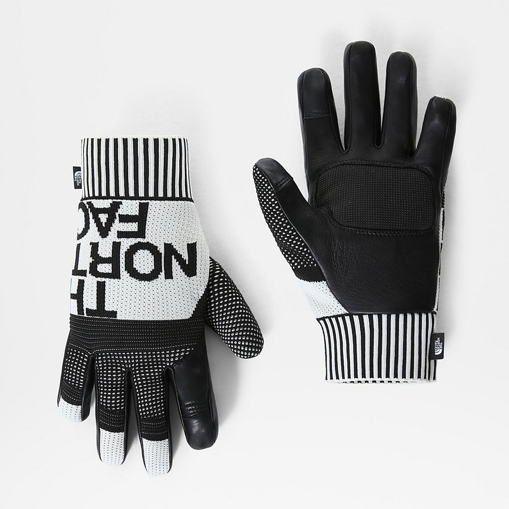 The North Face Gloves Mens Australia - The North Face Il Solo Xlt Black / White Skiing And Snowboard